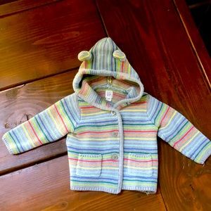 Rainbow baby gap knitted sweater